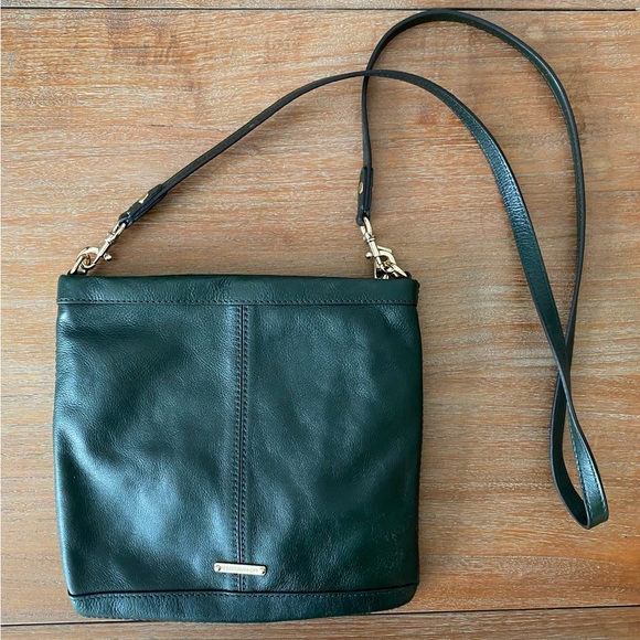 NWOT Rebecca Minkoff Green Leather Handbag - Picture 1 of 15